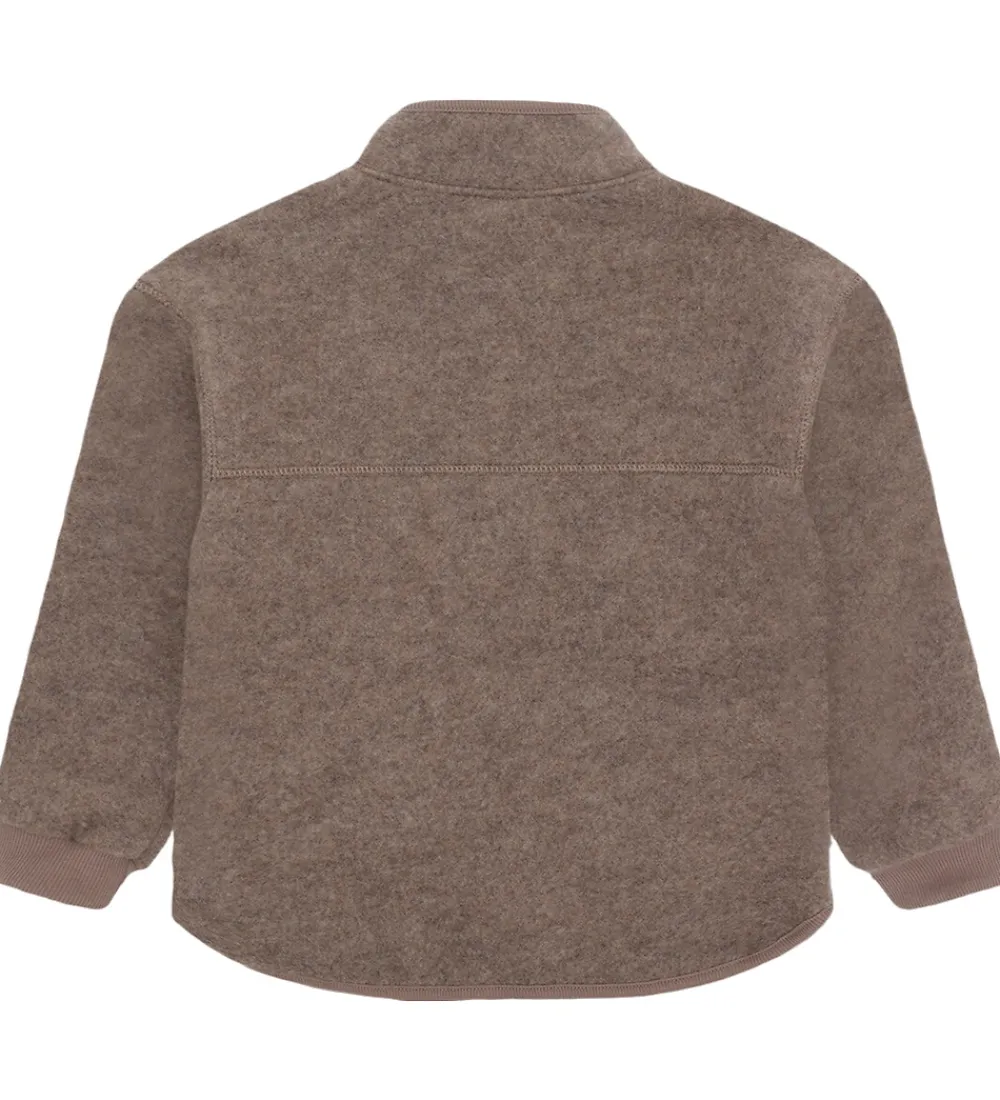 Hust and Claire Fleece*Fleecejakke - Emi - Uld - Deer Melange