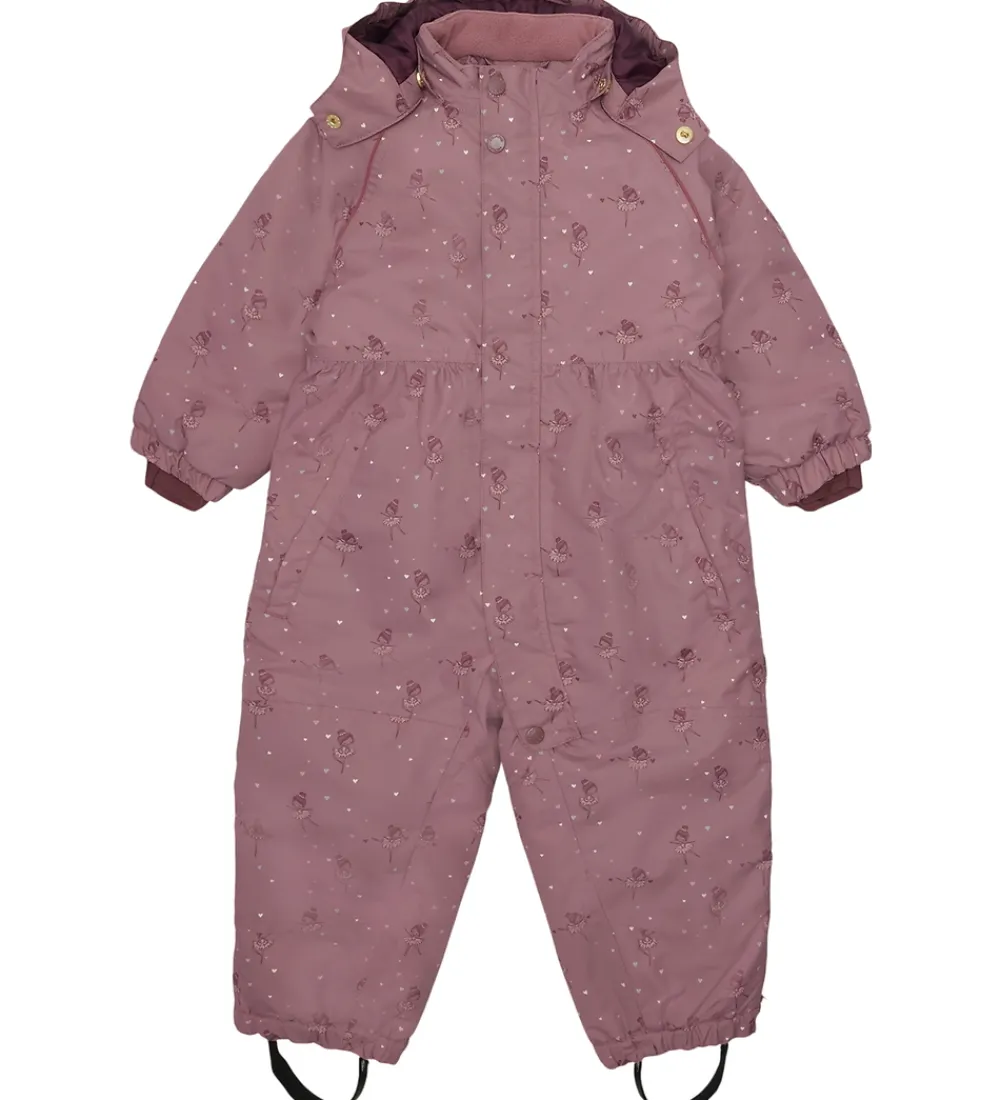 Hust and Claire Flyverdragter*Flyverdragt - HCOtine - Pale Mauve m. Hjerter/Ba