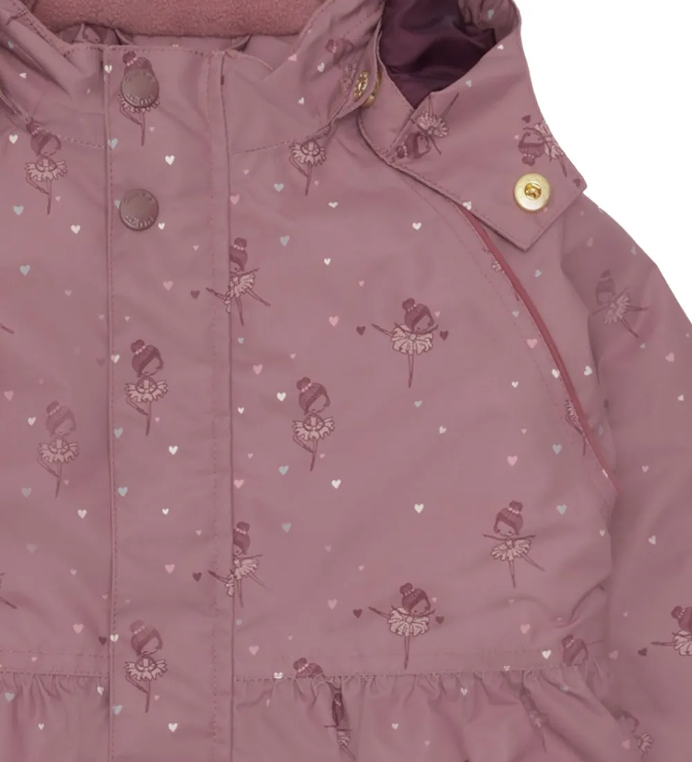 Hust and Claire Flyverdragter*Flyverdragt - HCOtine - Pale Mauve m. Hjerter/Ba