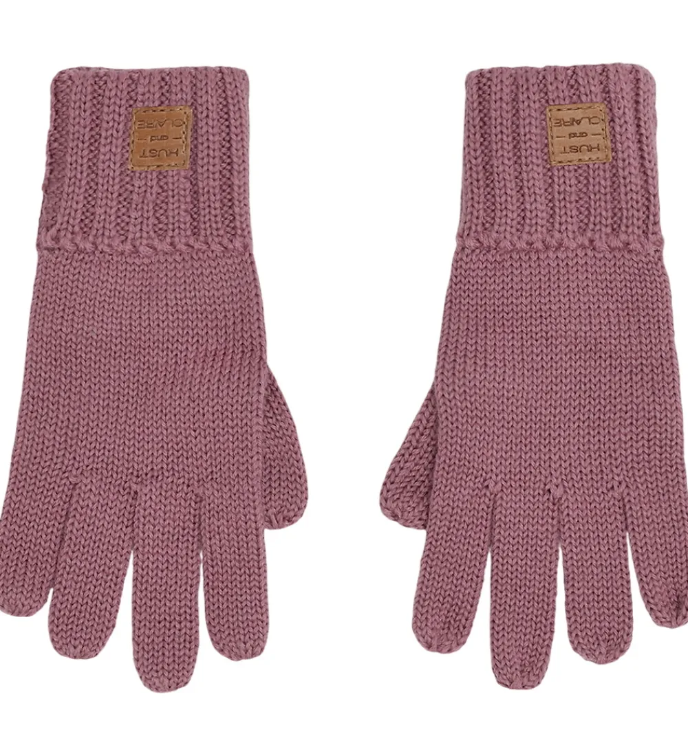 Hust and Claire Handsker Og Luffer*Handsker - Uld - Strik - HCFesto - Pale Mauve