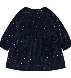 Kjoler-Hust and Claire kjole - Velour - HCKis - More Navy m. Guld