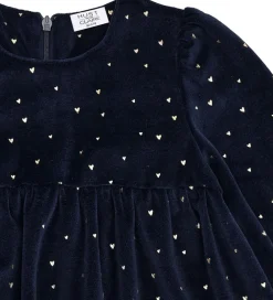 Hust and Claire Kjoler*Kjole - Velour - HCDonna - More Navy m. Guld