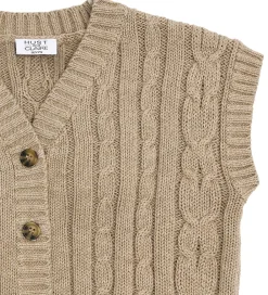 Hust and Claire Veste*Vest - HCPrinco - Strik - Biscuit