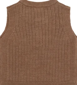 Hust and Claire Veste*Vest - Strik - HCEdi - Wool Rib Knit - Coca Moch