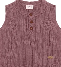 Veste-Hust and Claire Vest - Strik - HCEdi Wool Rib Knit - Pale Ma