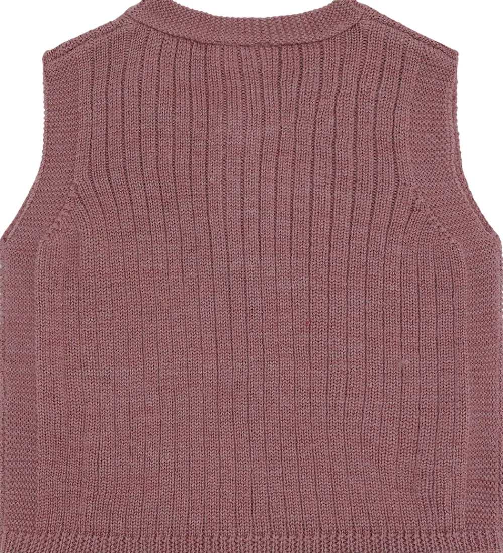 Veste-Hust and Claire Vest - Strik - HCEdi Wool Rib Knit - Pale Ma