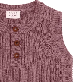 Veste-Hust and Claire Vest - Strik - HCEdi Wool Rib Knit - Pale Ma