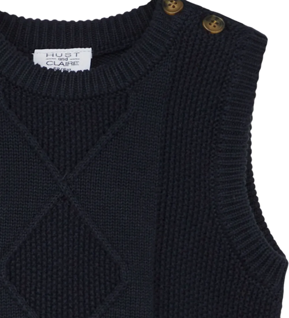 Hust and Claire Veste*Vest - Strik - Perrie - Navy