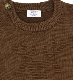 Hust and Claire Veste*Vest - Strik - HCPerry Moose - Brown stone