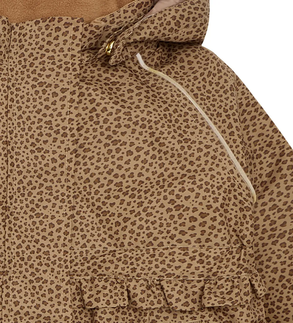 Vinterjakker-Hust and Claire Vinterjakke - HCObia - Wood Smoke m. Leopard