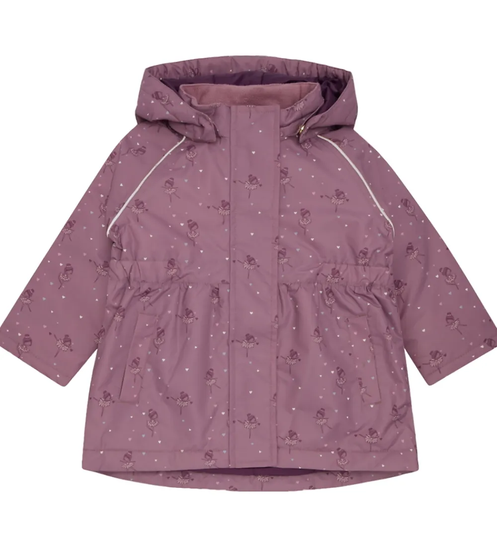 Vinterjakker-Hust and Claire Vinterjakke - HCObia - Pale Mauve m. Hjerter/Bal