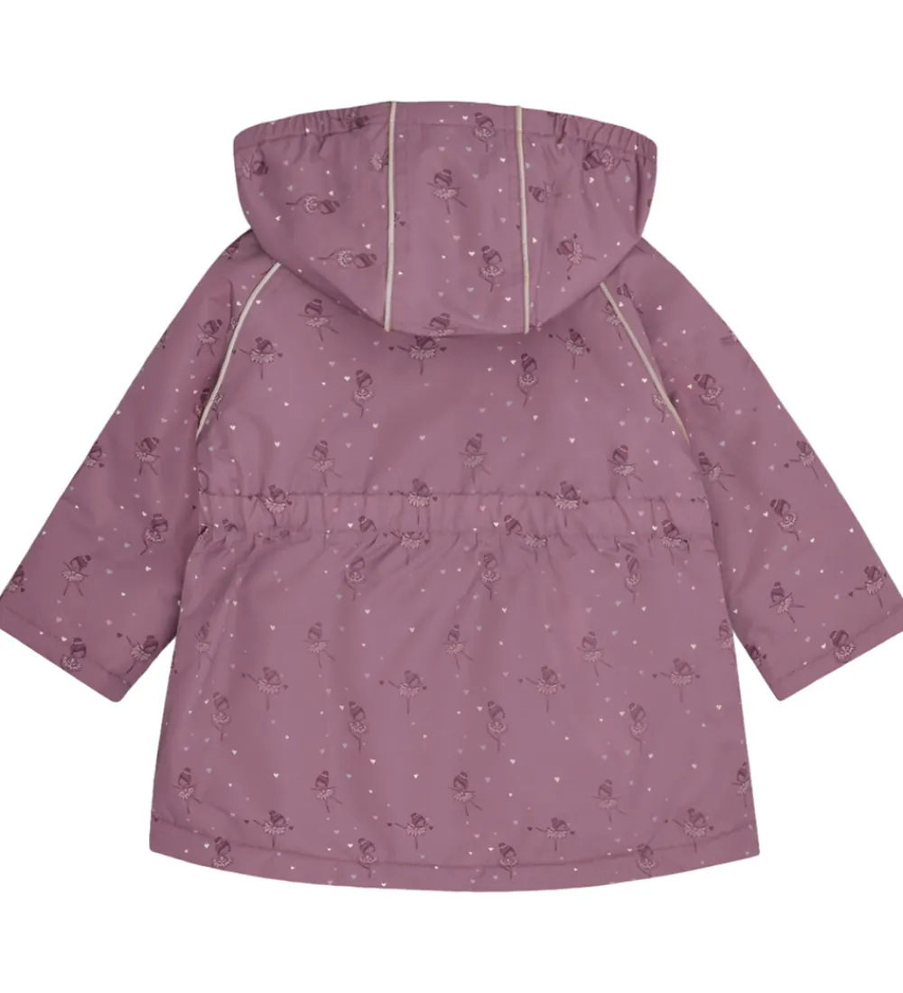 Vinterjakker-Hust and Claire Vinterjakke - HCObia - Pale Mauve m. Hjerter/Bal