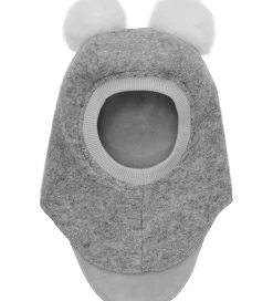Elefanthuer-Huttelihut Elefanthue - Uld - 2-lags - Grey Melange m. Kvaste