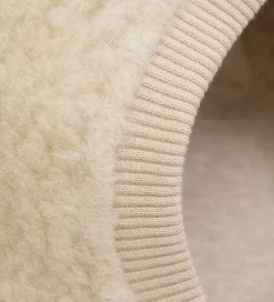 Elefanthuer-Huttelihut Elefanthue - Uld - Teddy - 2-lags - Cement m. Ører