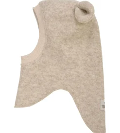 Huttelihut Elefanthuer*Elefanthue - Uld - 2-lags - Sand Melange m. Ører