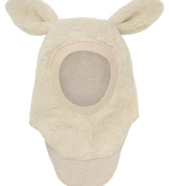 Elefanthuer-Huttelihut Elefanthue - Uld - Teddy - 2-lags - Cement m. Ører