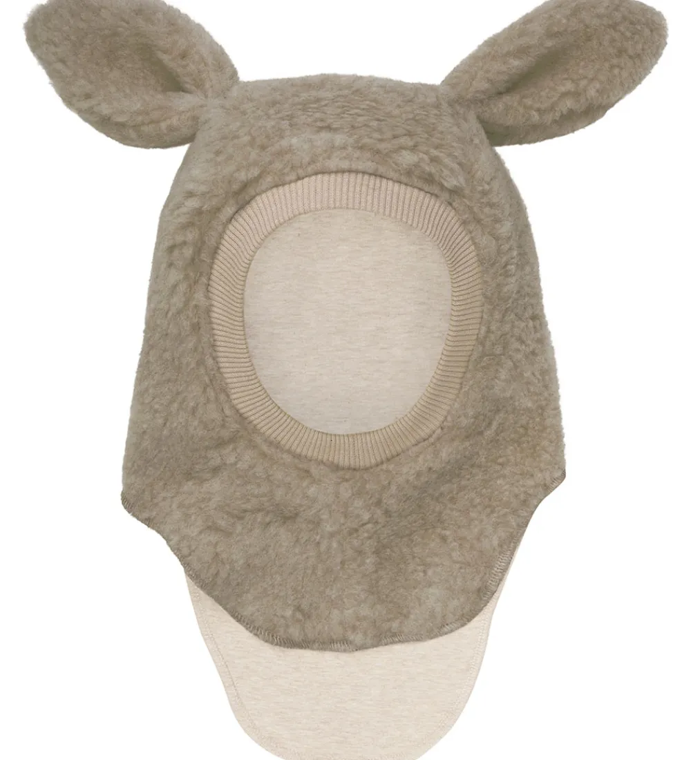 Elefanthuer-Huttelihut Elefanthue - Uld - Teddy - 2-lags - Camel Melange
