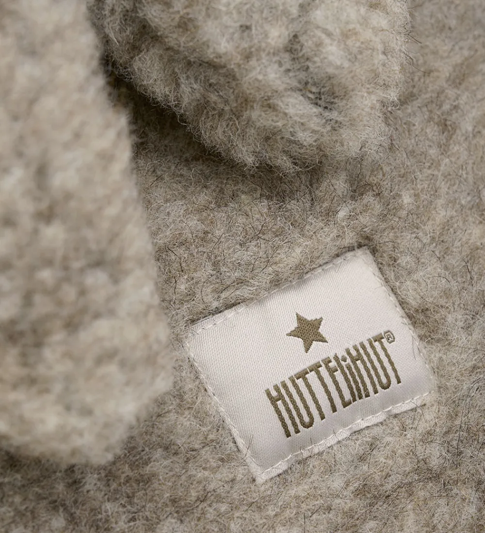 Elefanthuer-Huttelihut Elefanthue - Uld - Teddy - 2-lags - Camel Melange