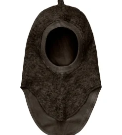 Huttelihut Elefanthuer*Elefanthue - Uldfleece - 2-lags - Dark Brown Melange