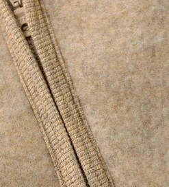 Fleece-Huttelihut Fleccejakke - Uldfleece - Camel Melange m. Ører