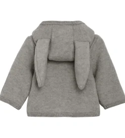 Huttelihut Fleece*Fleecejakke - Uldfleece - Medium Grey Melange m. Ører