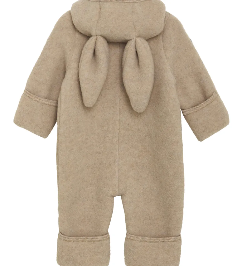 Køredragter-Huttelihut Køredragt - Uldfleece - Camel Melange m. Ører