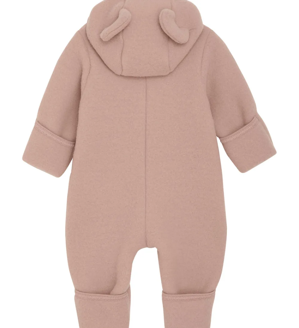 Huttelihut Køredragter*Køredragt - Uldfleece - Mahogany Rose m. Ører