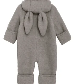 Køredragter-Huttelihut Køredragt - Uldfleece - Medium Grey Melange m. Ører