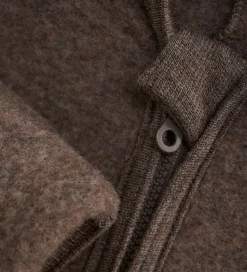 Køredragter-Huttelihut Køredragt - Uldfleece - Brown Melange m. Ører