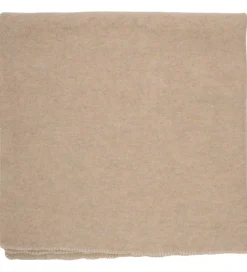 Tæpper|Børneværelset-Huttelihut Tæppe - Uldfleece - 85x85 cm - Camel Melange