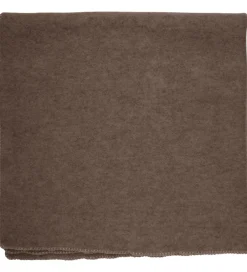 Tæpper|Børneværelset-Huttelihut Tæppe - Uldfleece - 85x85 cm - Brown Melange