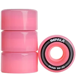 Rulleskøjter|Rulleskøjter-Impala Hjul - 4-pak - 58 mm - Pink
