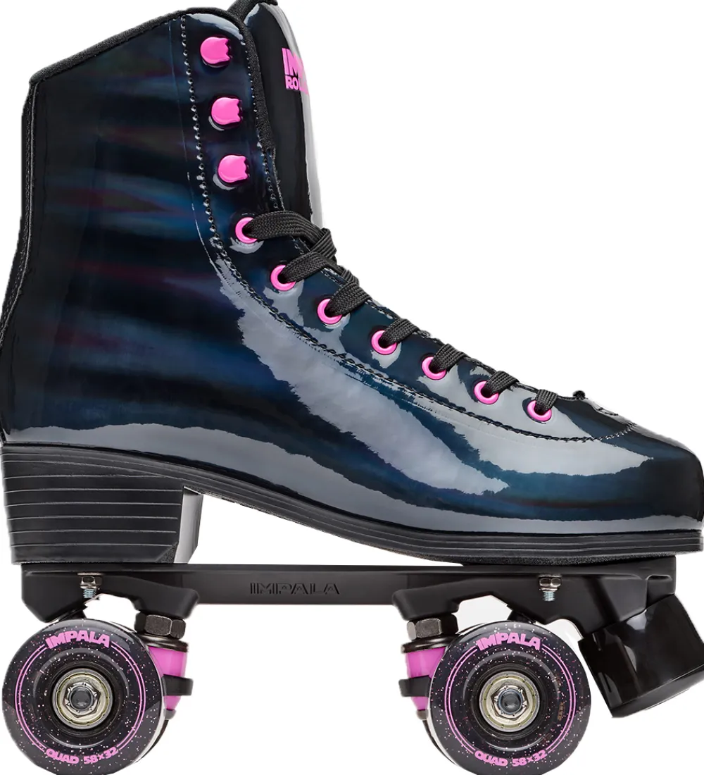 Rulleskøjter|Rulleskøjter-Impala Rulleskøjter - Quad Skate - Black Holographic