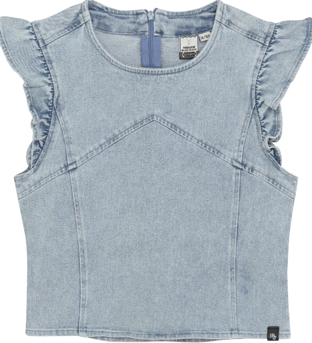 Indian Blue Jeans Toppe*Top - Light Denim Blue