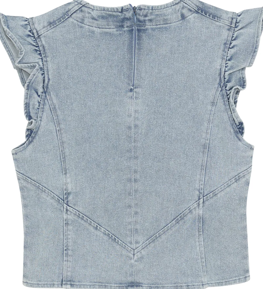 Indian Blue Jeans Toppe*Top - Light Denim Blue