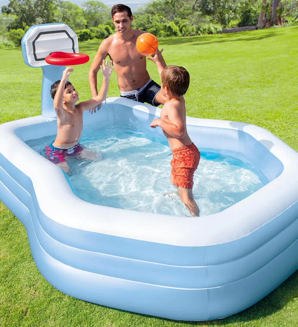 Intex Vandleg|Badebassin*Badebassin - Swim Center Shootin'Hoops Family Pool - 790 L