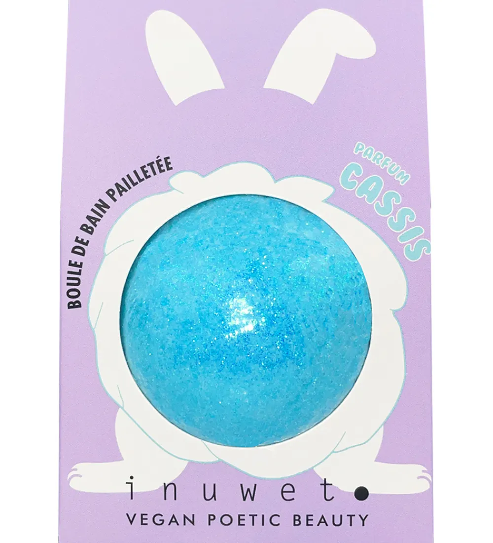 Bath Bombs-Inuwet Bath Bomb m. Duft - Blackcurrant - Turquoise m. Glimmer
