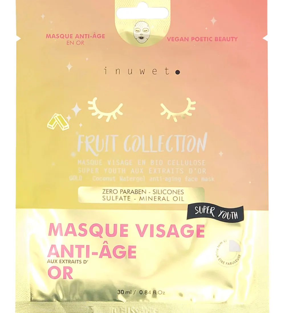 Inuwet Pleje- Og Toiletartikler*Gavesæt - Ansigtsmaske/Læbepomade - My Golden Skincare