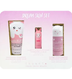 Pleje- Og Toiletartikler|Cremer-Inuwet Gavesæt - Håndcreme/Læbepomade/Ansigtsmaske - Pink