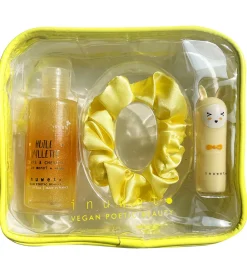 Inuwet Pleje- Og Toiletartikler*Gavesæt - Læbepomade/Glitterolie/Scrunchie - Monoi/Pineap