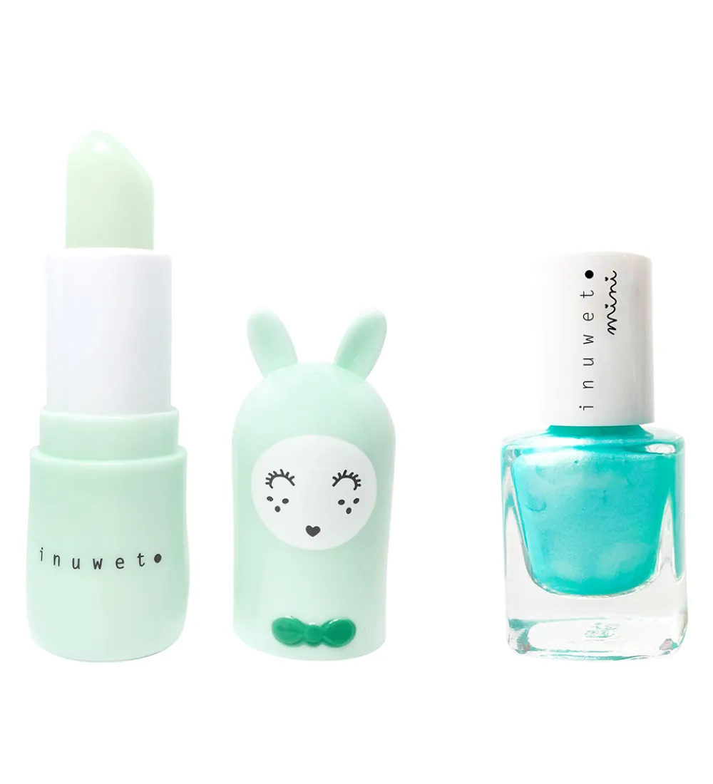 Sminke|Neglelak-Inuwet Læbepomade/Neglelak - Apple - Aqua