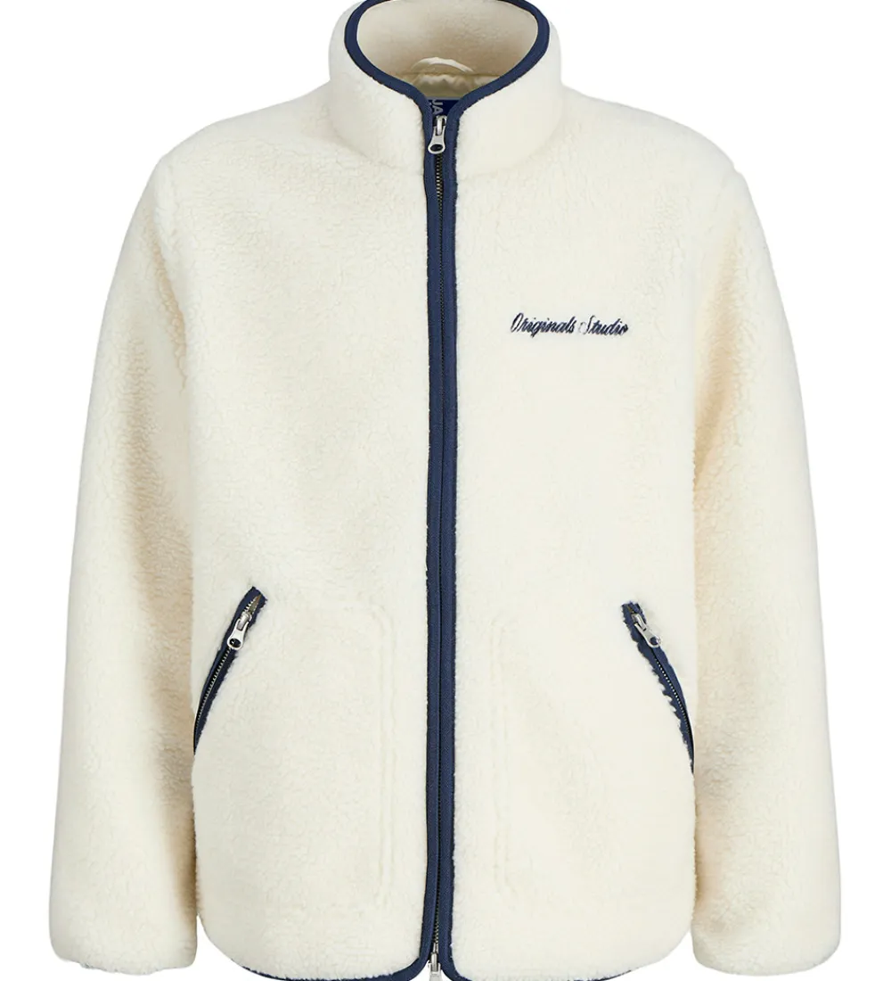 Fleece-Jack & Jones Fleecejakke - Teddy - JorNorrebro - Cloud Dancer/Oc