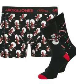 Undertøj-Jack & Jones Gaveæske - Boxershorts/Strømper - Jacsnow - Black