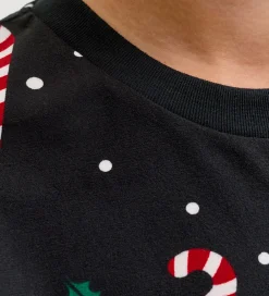 Jack & Jones Nattøj*Nattøj - JacTristan - Black/Candy Cane