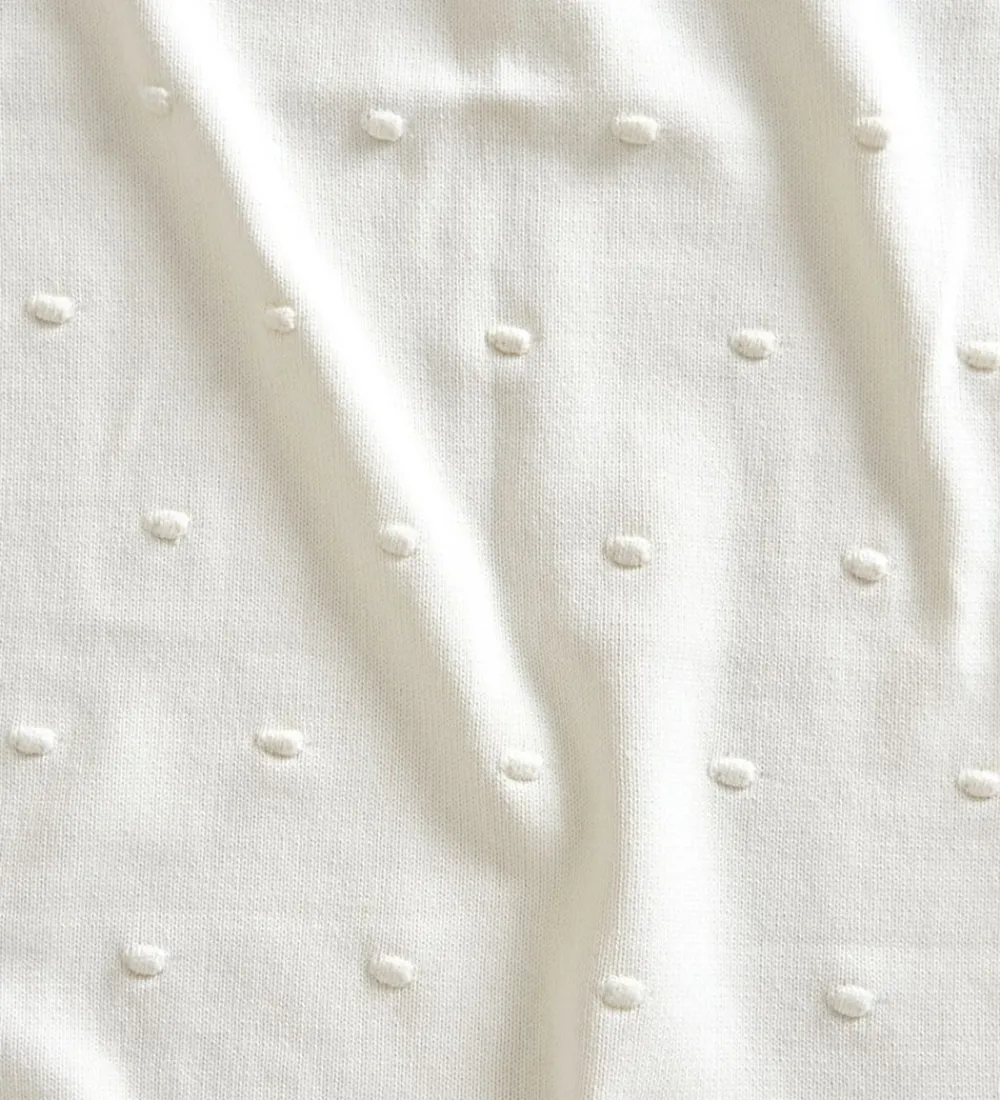 Jack o Juno Tæpper|Børneværelset*Tæppe - 80x100 cm - Strik - Bubble - Pearl