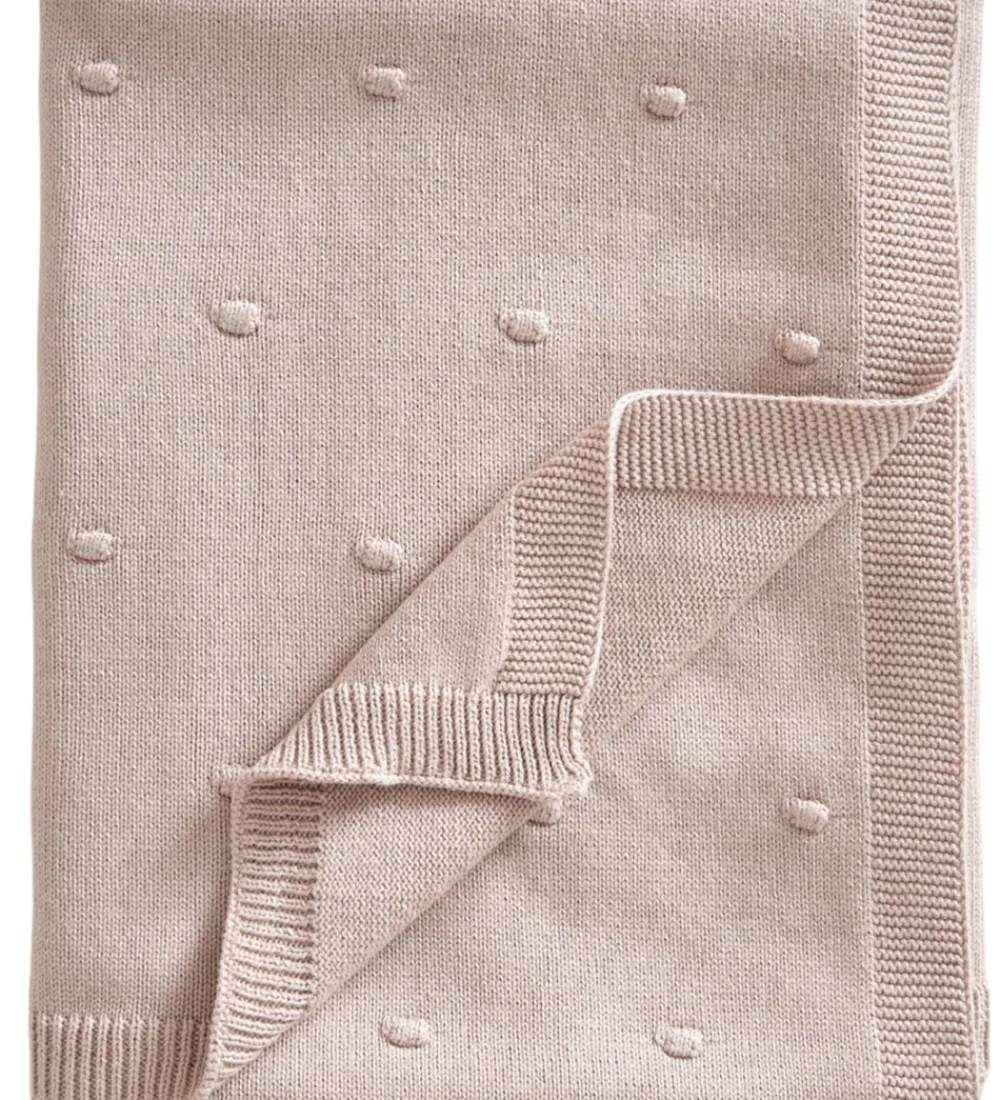 Tæpper|Børneværelset-Jack o Juno Tæppe - 80x100 cm - Strik - Bubble - Dusty Pink