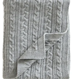 Jack o Juno Tæpper|Børneværelset*Tæppe - 80x100 cm - Uld - Light Grey