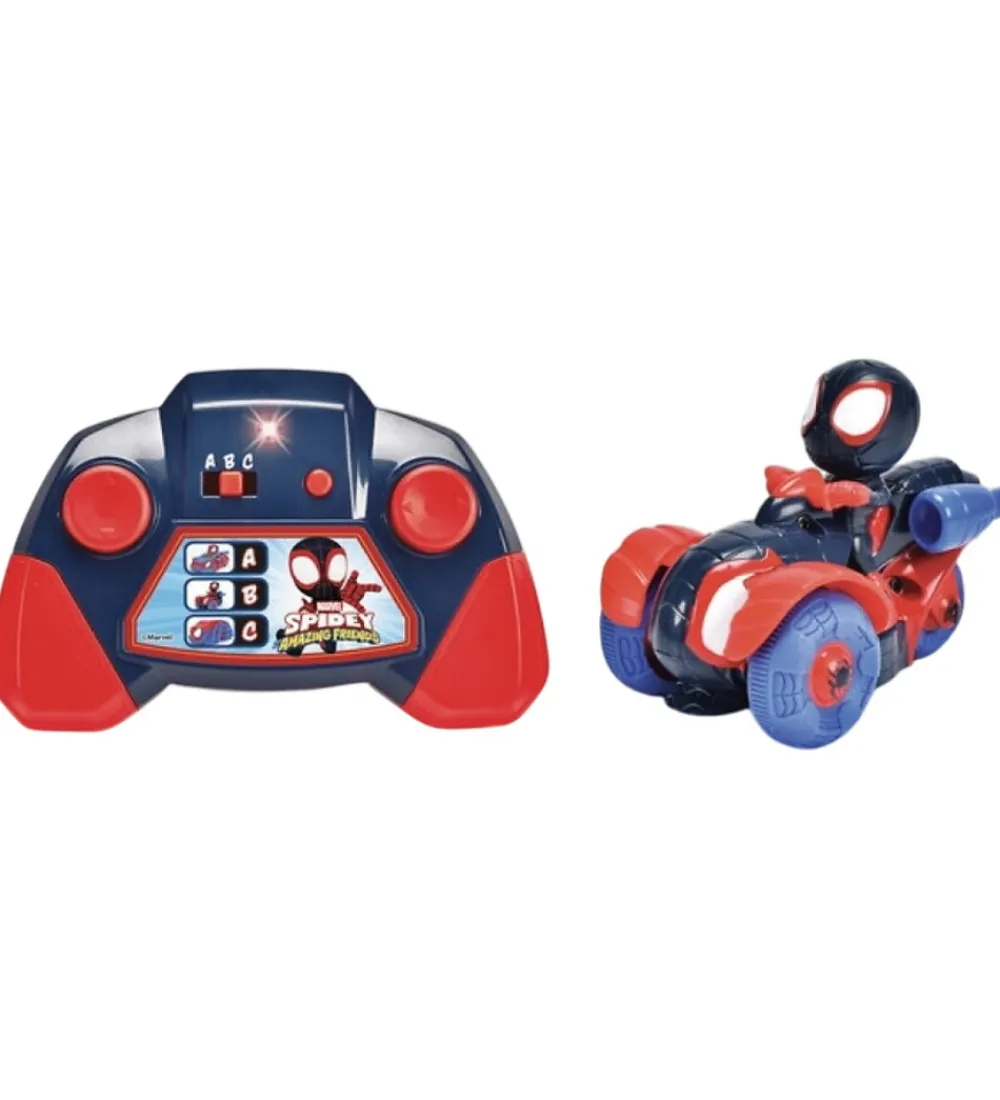 Biler, Tog Og Køretøjer-Jada Fjernstyret Bil - Spidey - RC Spin Techno-Racer - 1:50