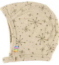 Babyhjelme-Joha Babyhjelm - 1-lags - Uld - Beige m. Stjerner