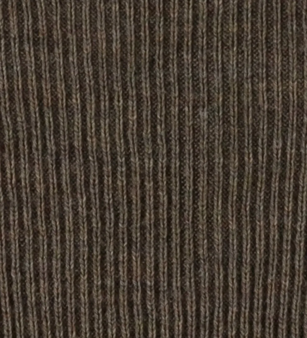 Babyhjelme|Unisex-Tøj-Joha Babyhjelm - Uld - Strik - Brun Meleret